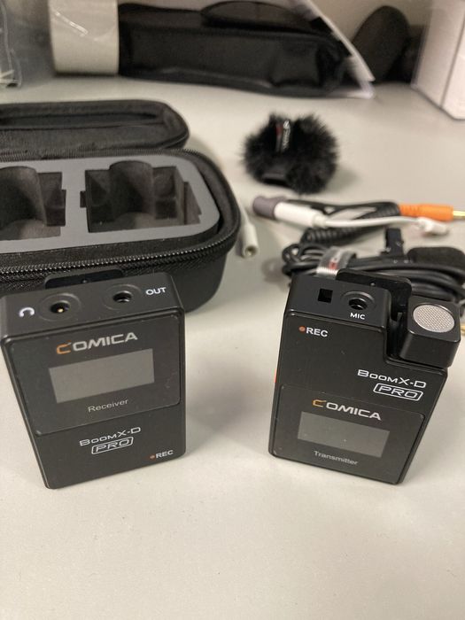 Microfone Lapela Sem Fio Comica BoomX-D Pro