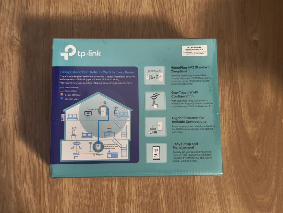 Powerline TP-LINK Kit AC1200 selado com garantia