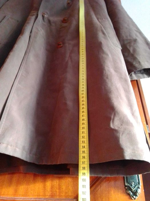 Casaco comprido castanho