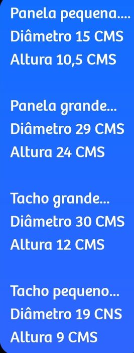 Conjunto de Tachos em Ferro