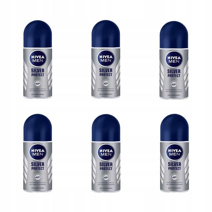 Antyperspirant męski NIVEA MEN Silver Protect 6szt