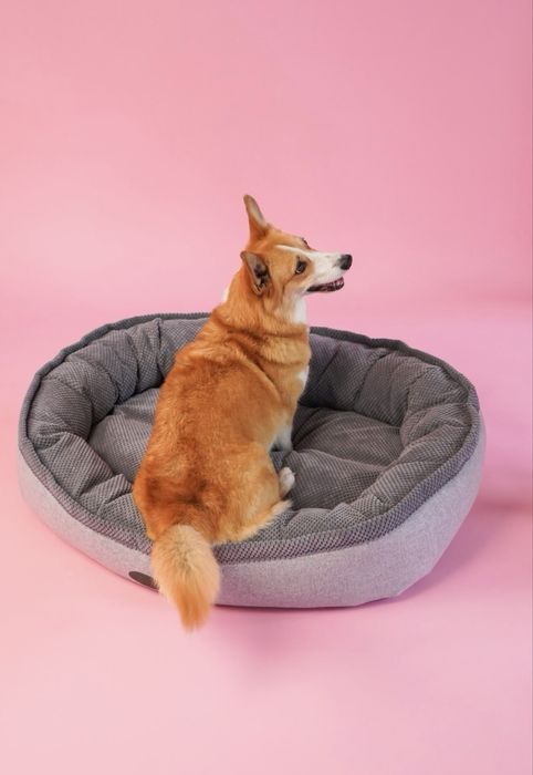 Лежак для собак Harley and Cho Donut Gray L 95x70 см