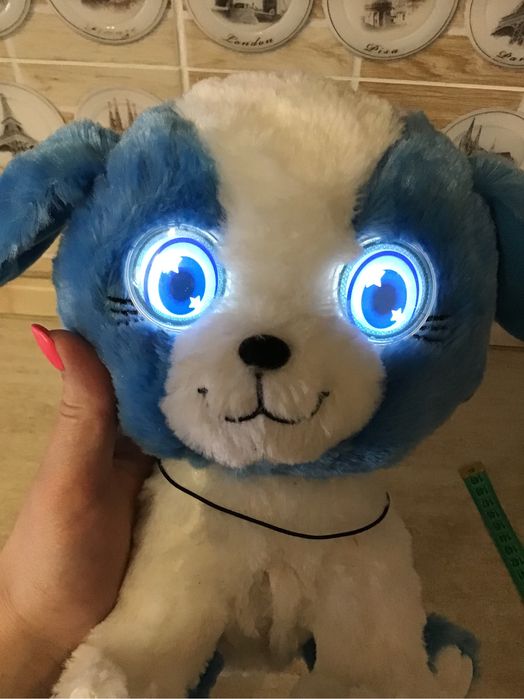 Собака пес іграшка мяка глазастик інерційна twinkle