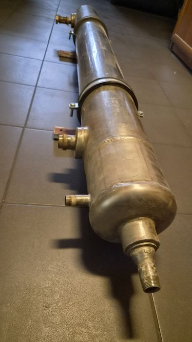 Wymiennik ciepła nierdzewny 178 cm – instalacja domowa + mocowanie ścienne