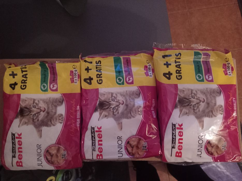 Karma 12 kg i 20 saszetek Junior dla kotka