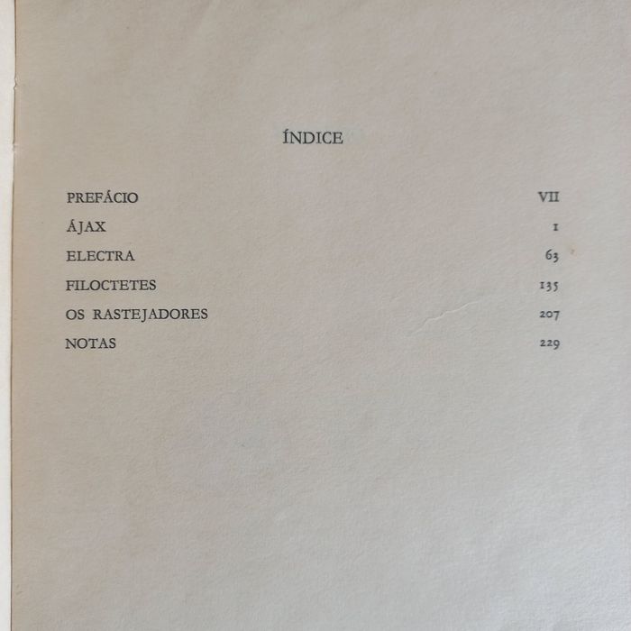 Pasolini Afabulação/Sófocles Ájax Electra Filoctetes Os Rastejadores