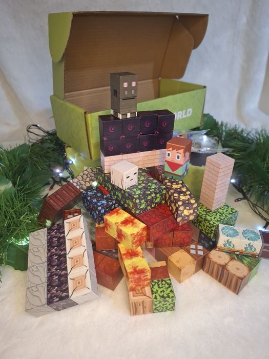 Магнітний конструктор Майнкрафт/Minecraft з фігурками 150 блоків