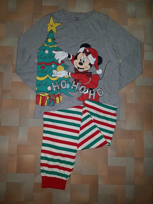 Новогодний комплект Микки Маус, пижама Disney 9-10 лет 140 см унисекс