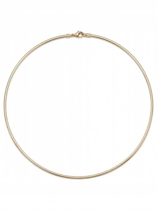 Elegancki złoty łańcuszek TAŚMA TASIEMKA ZŁOTO p.585 45 cm N014