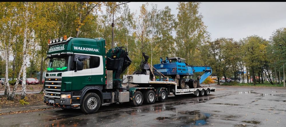 Transport HDS , niskopodwozie. Transport maszyn, kontenerów