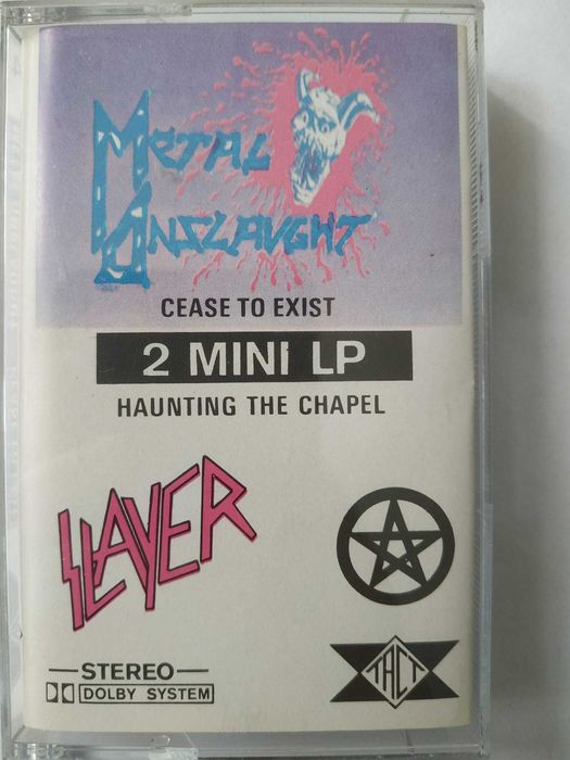 metal onslaught- cease to exit slayer- haunting the chapel # kaseta