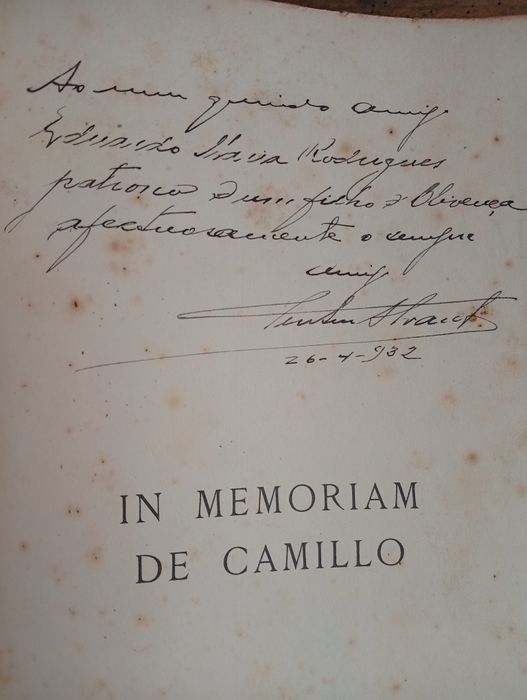 Livro  "In Memoriam de Camillo"