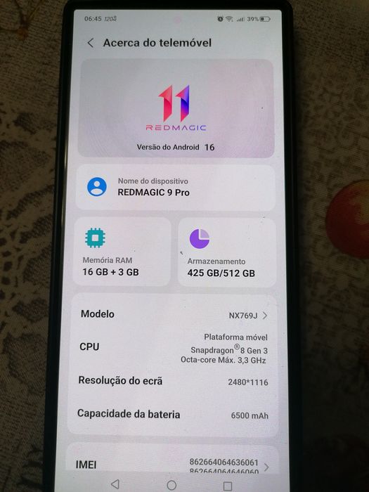 Vendo Nubia Redmagic 9 pro