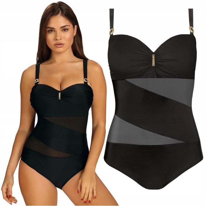 Strój Kąpielowy Jednoczęściowy Usztywniany Self 8030 Glamour 38b M 70b
