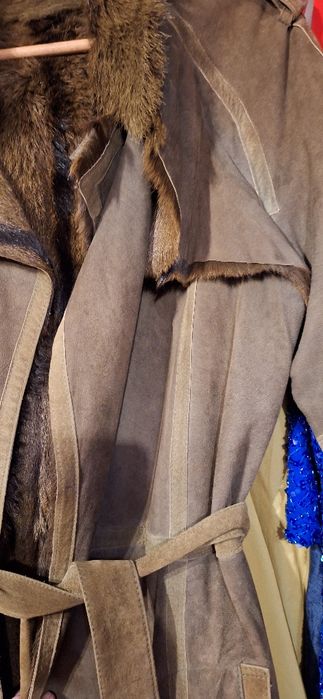 Płaszcz kożuch z norek