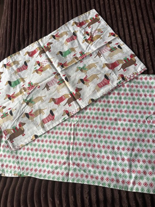 Наволочки новорічні. 2шт. Різдвяний декор