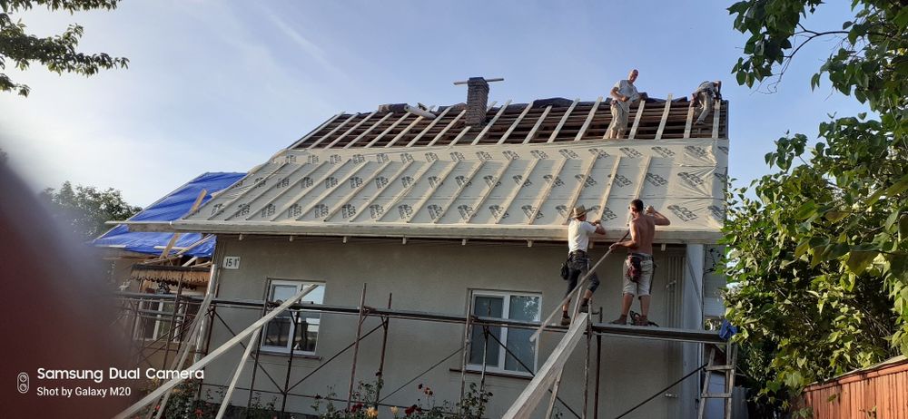 Перекрывание  старых крыш. Кровельные работы. Ремонт стропильной систе