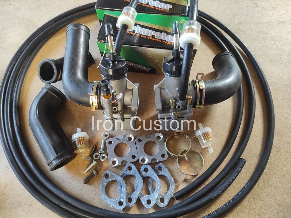 Komplet cylindry + tłoki wypukłe + pierścienie Ural benzyna E95