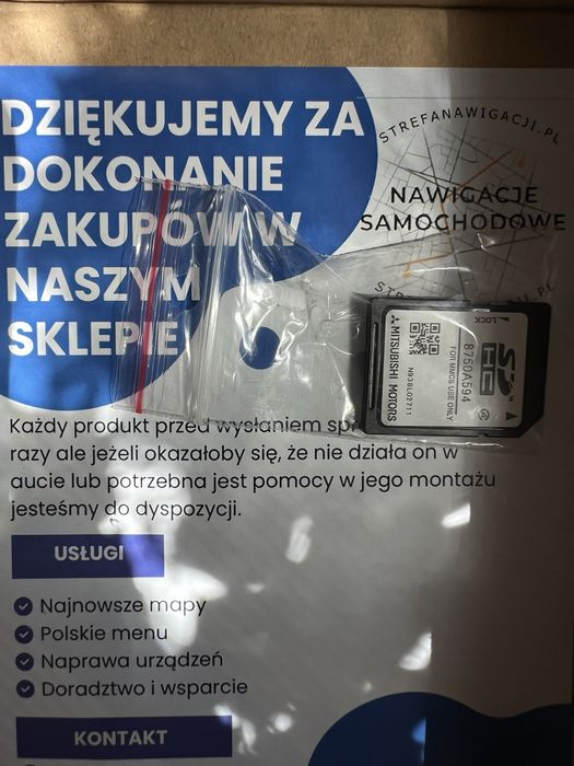 Karta SD mapa mitshubishi mmcs w-15 w-17 europa Outlander Asx Pajero