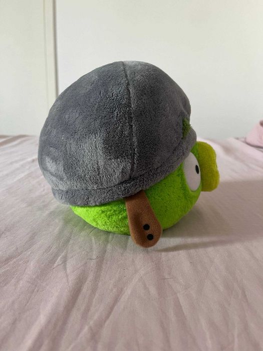 Peluche porco Angry Birds com capacete, cerca de 20 cm