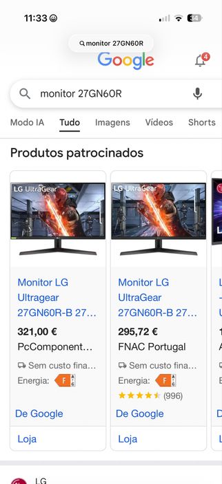 Monitor Gamer LG Topo de Linha