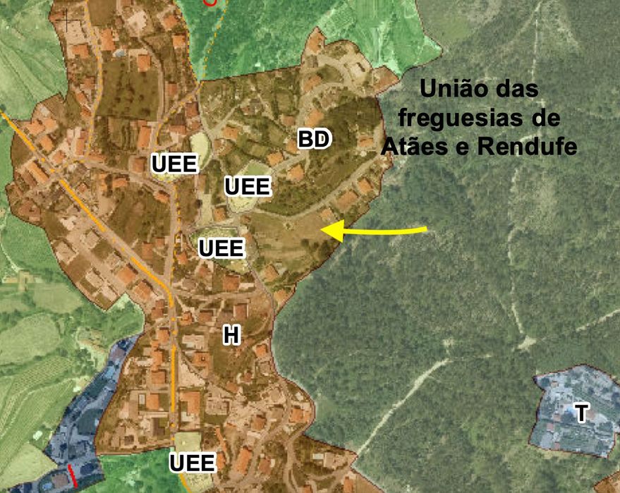 Terreno urbano para construção no centro de Atães, Guimarães - 2000m2