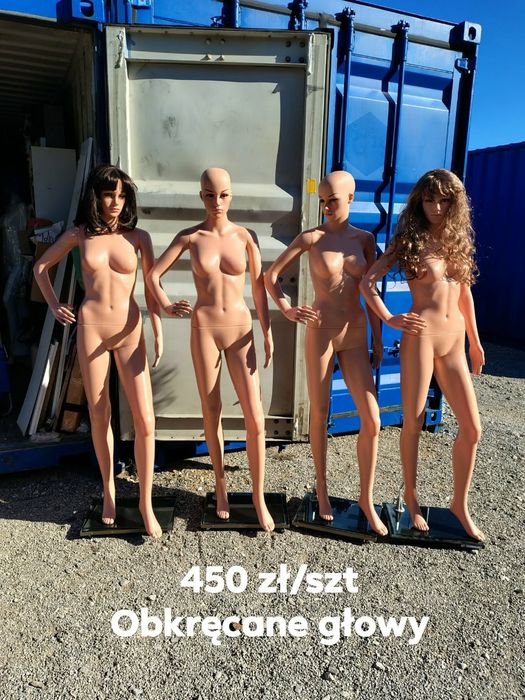 Manekiny damskie  i męskie- różne postawy