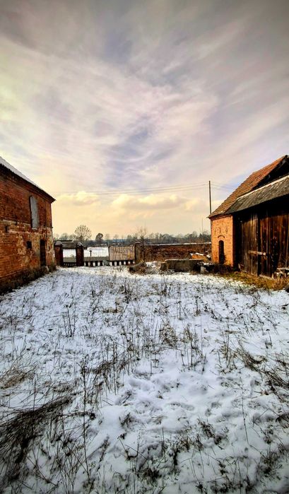 Dom na sprzedaż z budynkami gospodarczymi na dużej działce.