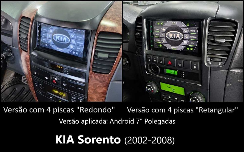 (NOVO) Rádio 2DIN • Kia SORENTO • (2002 até 2020) • Android [4+64GB]