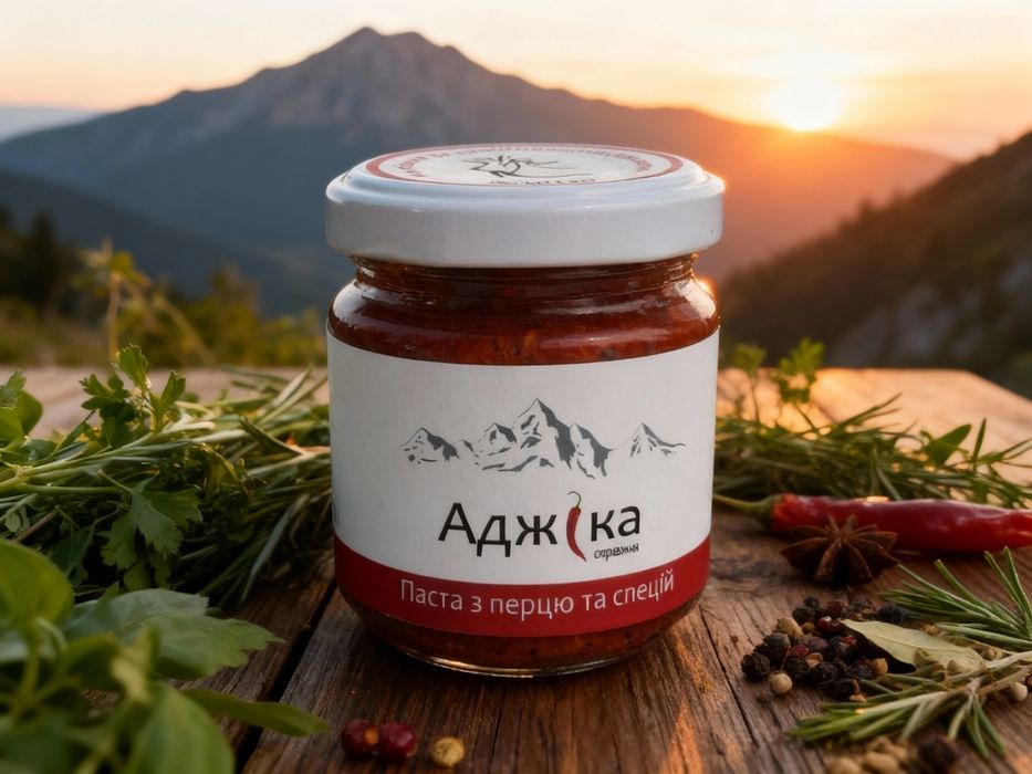 Аджика зі свіжого перцю та спецій