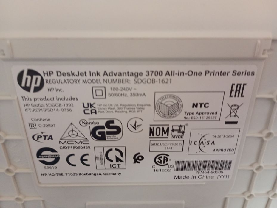 Drukarka HP DeskJect 3700