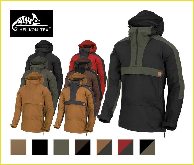 ‼️КУРТКА Helikon Tex Woodsman ANORAK анорак щільна плащівка вітрівка кенгуру DuraCanvas‼️