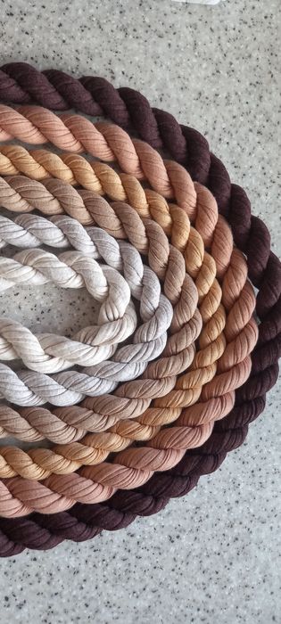 Liny bawełniane do torebki obag.  Mięciutkie