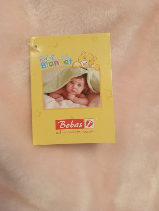 Kocyk różowy  110/80 nowy