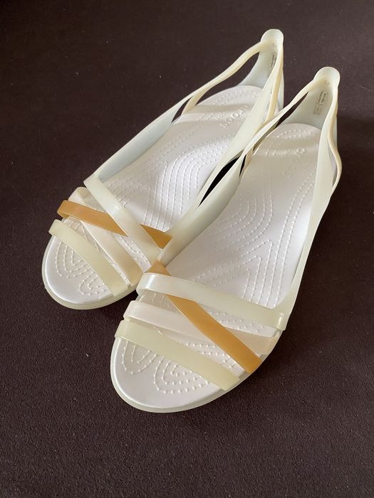 Nowe sandały Crocs Isabella Huarache 2 Flat Oyster r. 42/43 W11