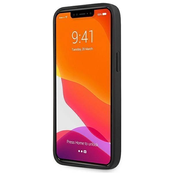 Etui AMG Leather Hot Stamped na iPhone 14 Pro - czarne