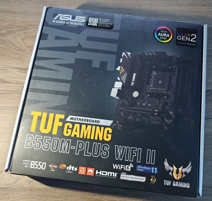 Комплект, asus tuf b550m-plus wifi II та amd ryzen 5 5600