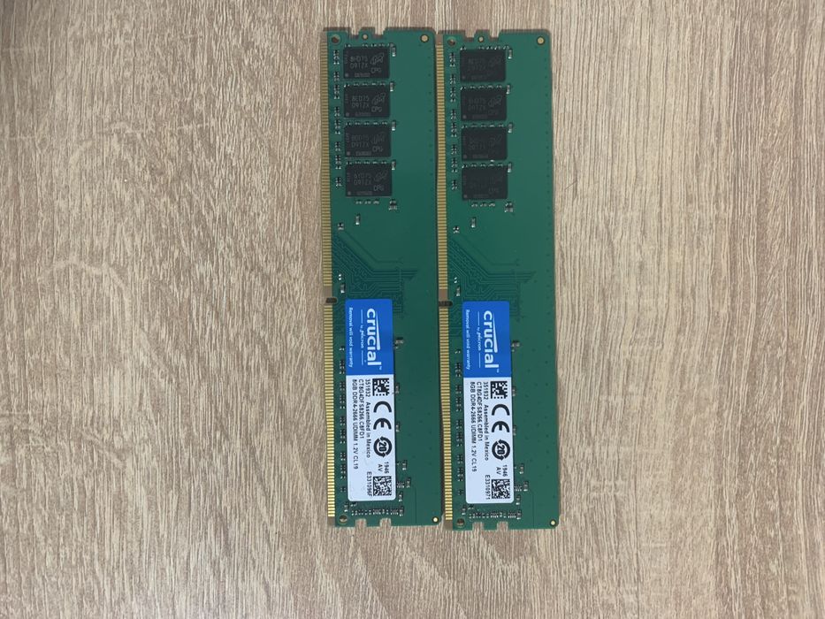 Оперативна пам'ять Crucial 16GB (2x8GB) DDR4 2666MHz