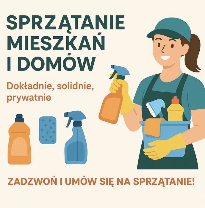 Profesjonalne Sprzątanie domów i mieszkań szybko, dokładnie i solidnie