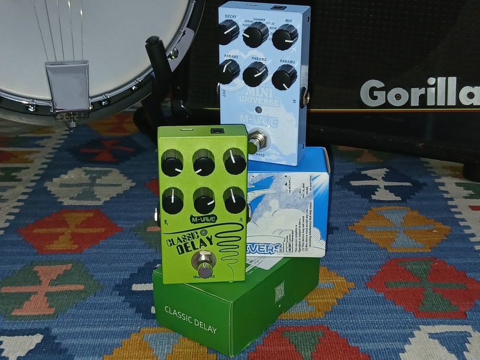 Гітарні педалі M-VAVE Mini Universe та Classic Delay
