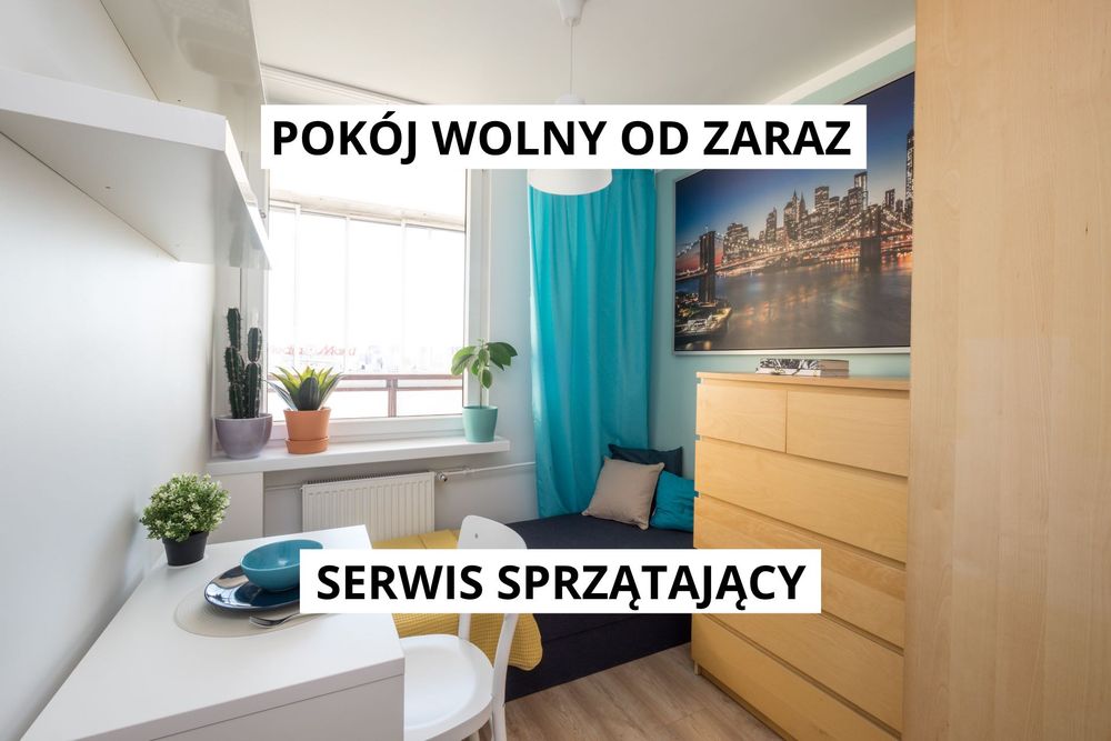 Ładny pokój wolny od zaraz / PRAGA POŁUDNIE / Ostrobramska 82 / SERWIS SPRZĄTAJĄCY / Atrium Promenada / 2 ŁAZIENKI