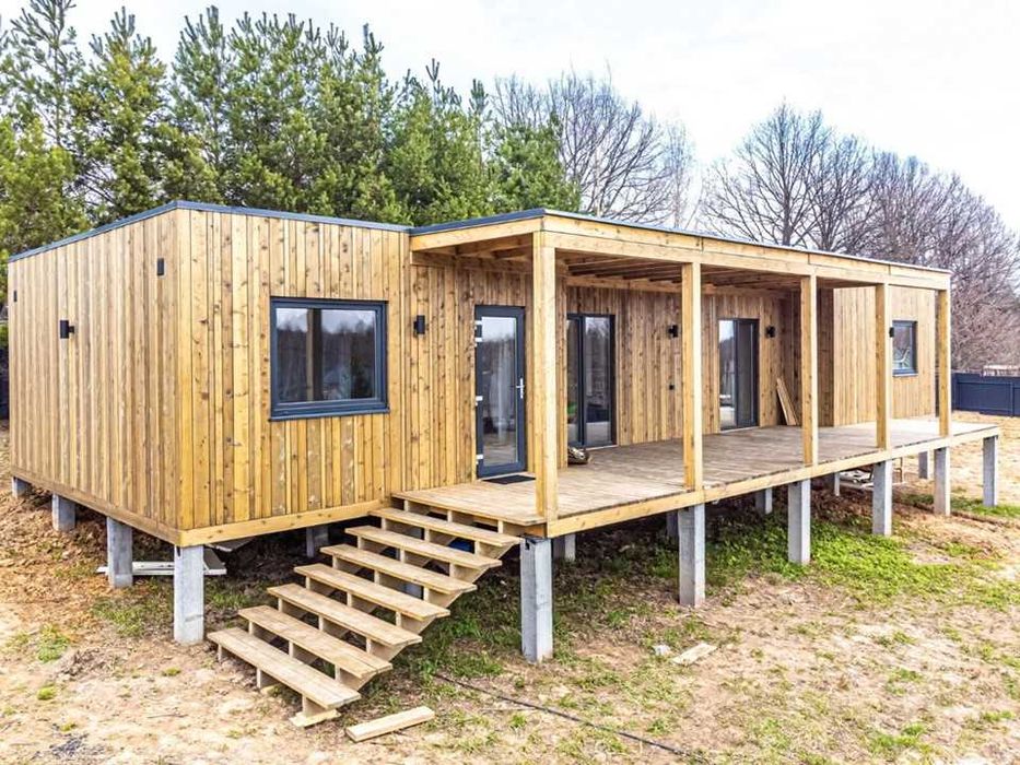 Casa de Madeira T3 Bungalow Pré-Fabricada