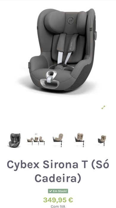 Cadeira auto Cybex giratória com isofix