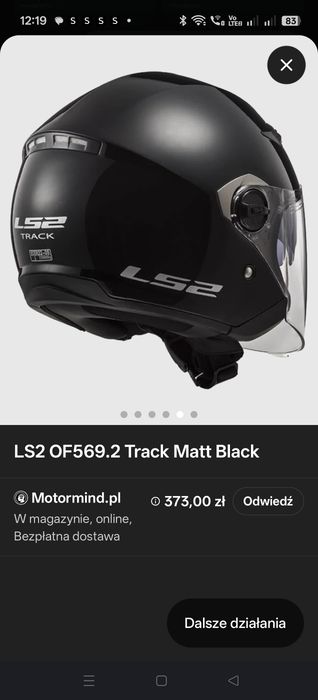 Kask motocyklowy LS 2 Track rozmiar M