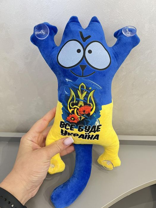 Котик іграшка на присосках