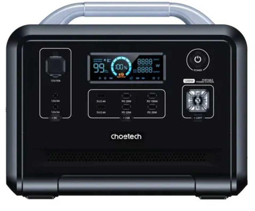 Зарядна станція CHOETECH BS005 / 1200 Вт (X-Boost до 2400 Вт)