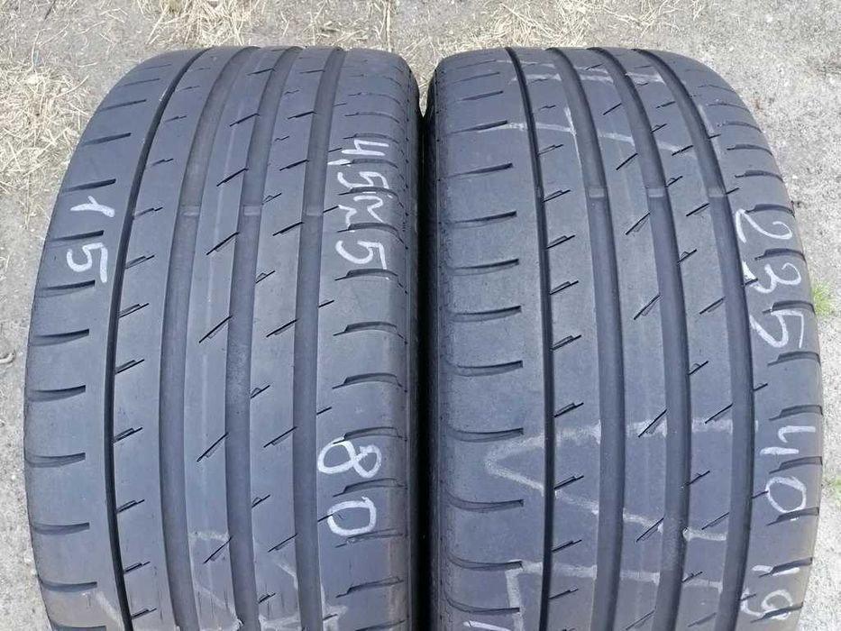 235/40 R19 96W Continental ContiSportContact3 літо 2штуки шини б/у