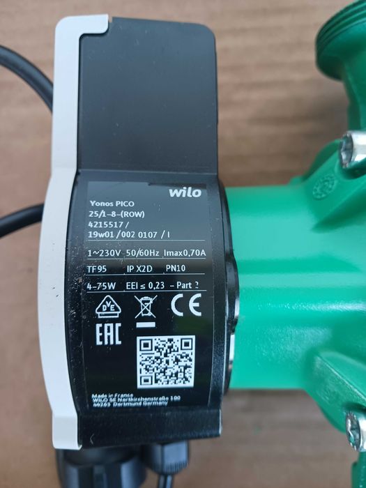 bomba circuladora wilo  yonos pico 25/1-8 180mm