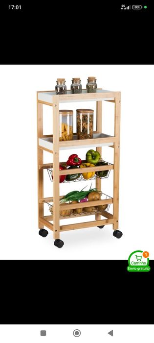 Carrinho de apoio cozinha