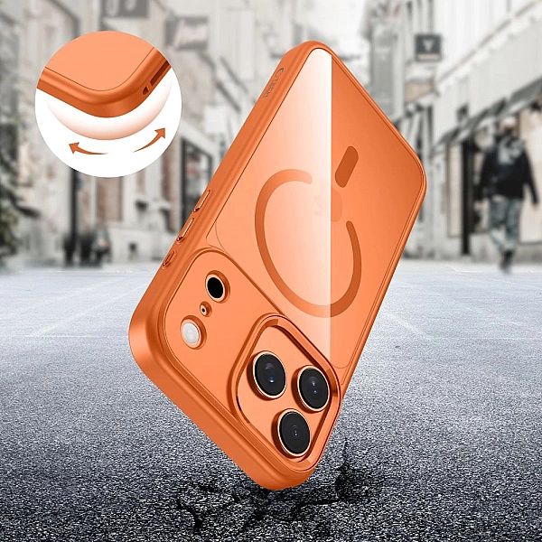 Tech-Protect Magmat Magsafe Iphone 17 Pro Max Cosmic Orange/Clear